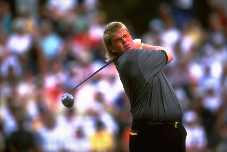 17 Jun 1999: John Daly of the United States in action during day one of the 1999 US Open Tournament played on the number two course at Pinehurst i...