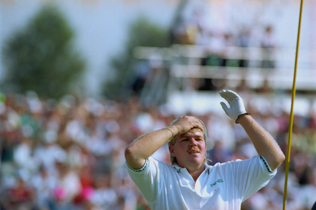 John Daly Lifting His Arms in the Air